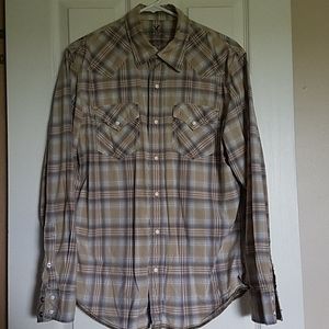 American Eagle western pearl snap shirt. Size M